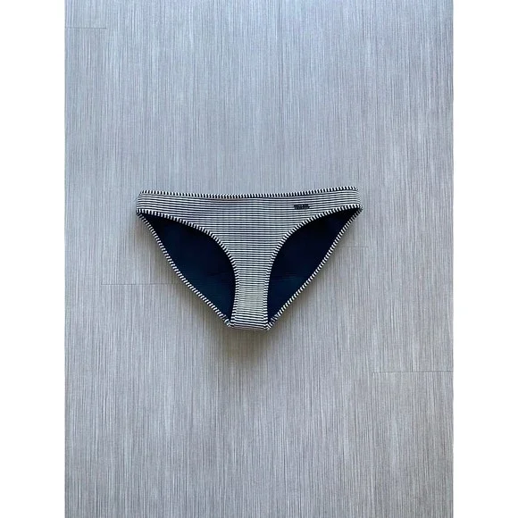 Triangl Valentine Black and White Striped Neoprene Bikini Bottom Size XL - Picture 3 of 7